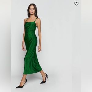 Reformation Breslin Dress - xs Emerald
